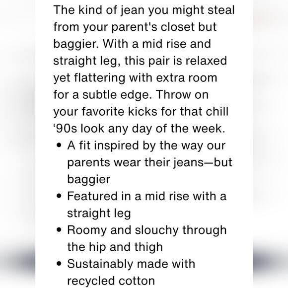 Levi's Black Distressed Baggy Dad Jeans NWT - Picture 12 of 12